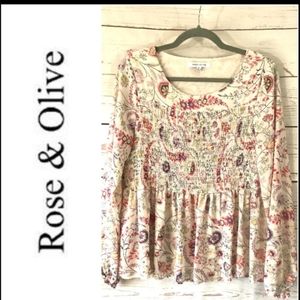 Rose and Olive Top M